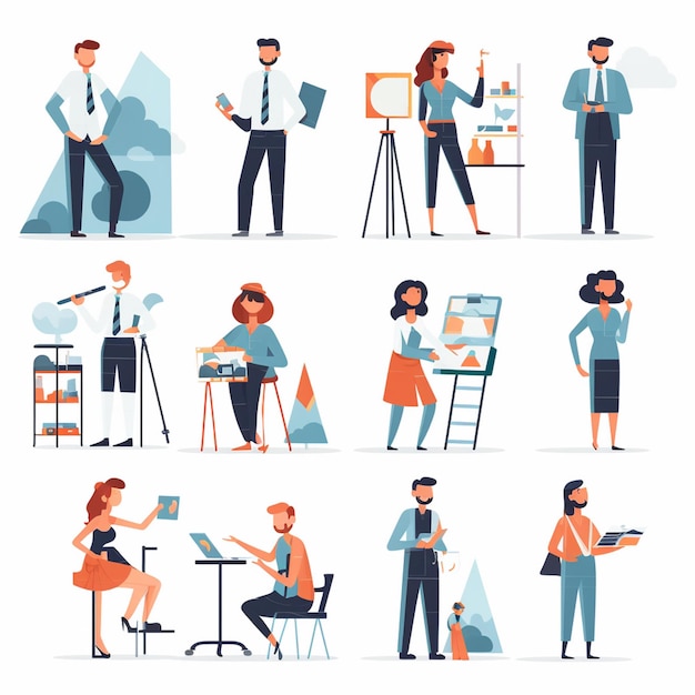 antecedentes profesionales de diseño negocio vector ilustración banner tarjeta de oficina día de concepto