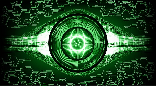 Antecedentes de la tecnología futura del circuito cibernético de Green Eye