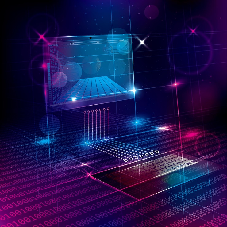 Vector antecedentes tecnológicos, diseño de concepto de big data, servidor web.