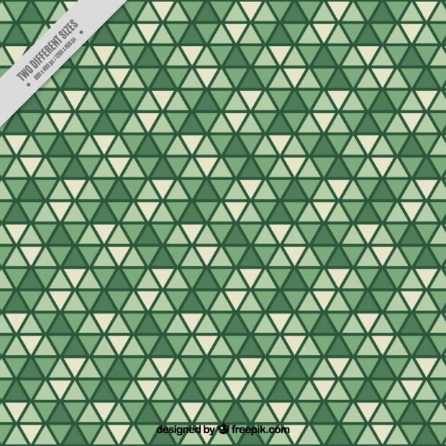 Antecedentes triangular verde