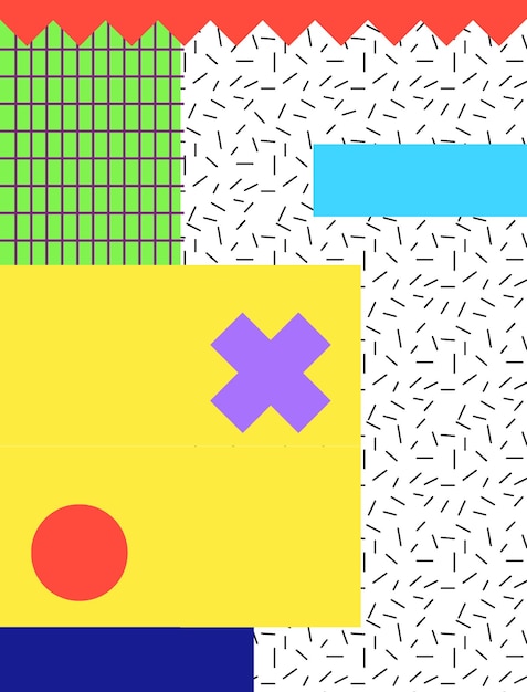 Antecedentes vectoriales para su proyecto, afiche simple en estilo neo memphis mix, estilo pop art