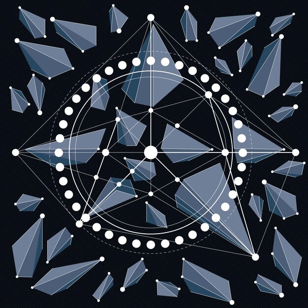 Anteproyecto arquitectónico, fondo digital vectorial con diferentes elementos de diseño geométrico. Para usar como fondo del sitio web.