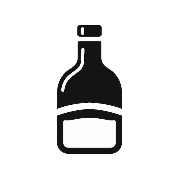 una antigua botella de vino