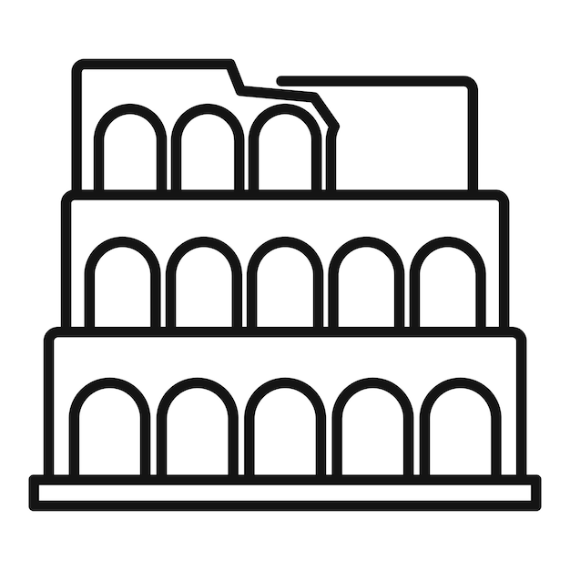 Antiguo edificio del Coliseo que representa la cultura y la historia italianas