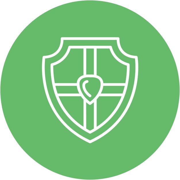 Antiguo estilo de ilustración vectorial del escudo