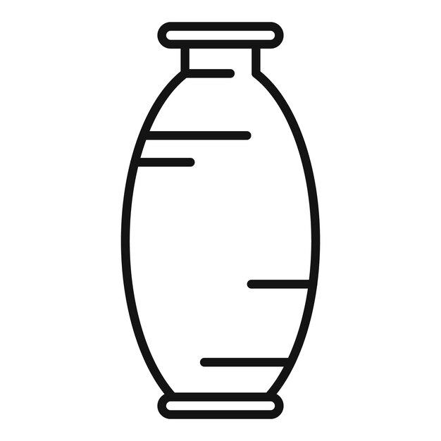 Antiguo jarrón de arcilla con cuello estrecho para almacenar vino o aceite