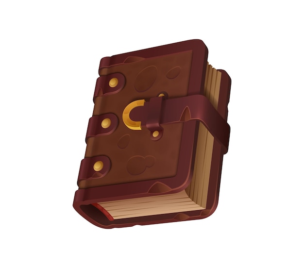 Vector antiguo libro de juegos o manuscrito de magia de fantasía