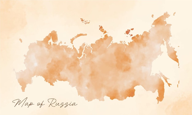 Vector antiguo mapa de rusia fondo vectorial