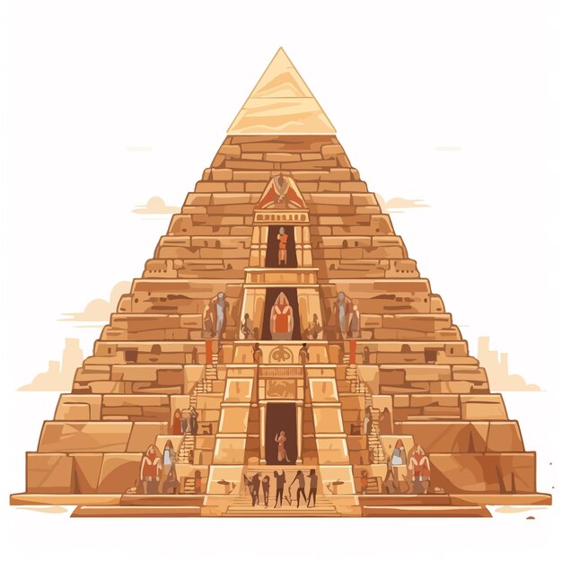 antiguo_pirámide_de_poder_estructura_vector