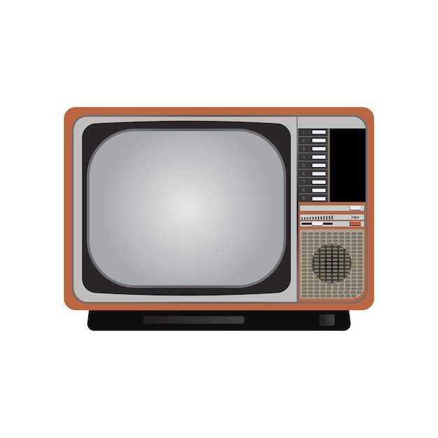 Antiguo televisor estilo retro