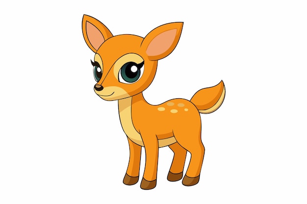 El antílope de cuello largo Kawaii Gerenuk