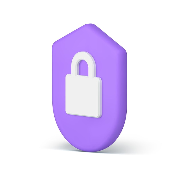 Antivirus contraseña cifrado datos información hacker ataque sistema de seguridad icono 3d vector realista