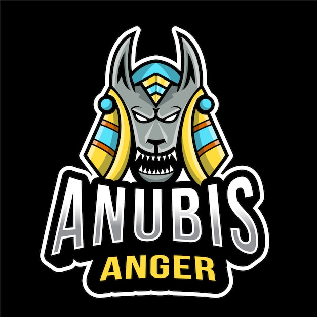 Anubis anger esport logo template