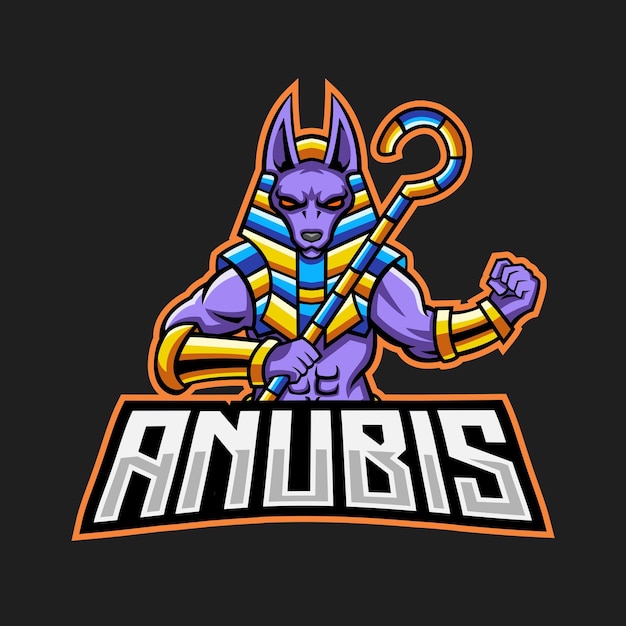 Anubis Mascot Esport Logo Equipo