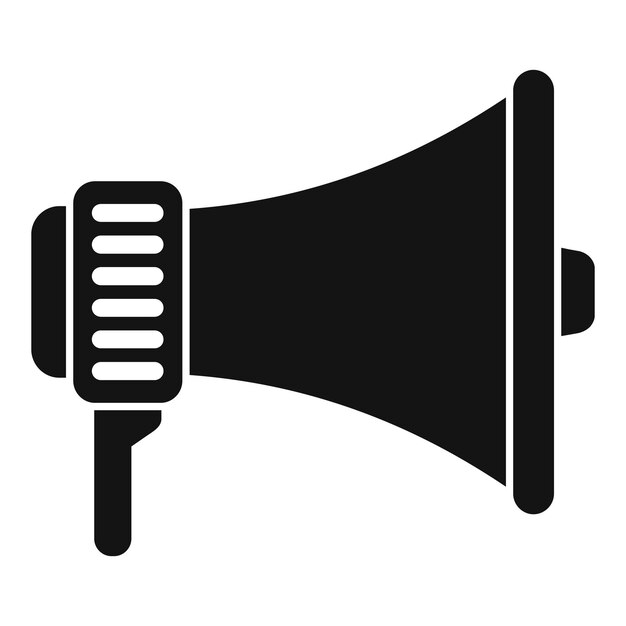 Anunciando el icono de información de difusión del megáfono