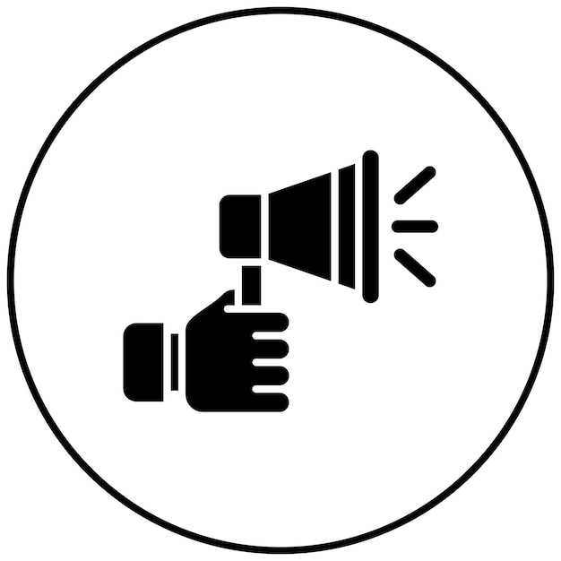 Anunciar la imagen vectorial del icono Se puede utilizar para la gente de negocios