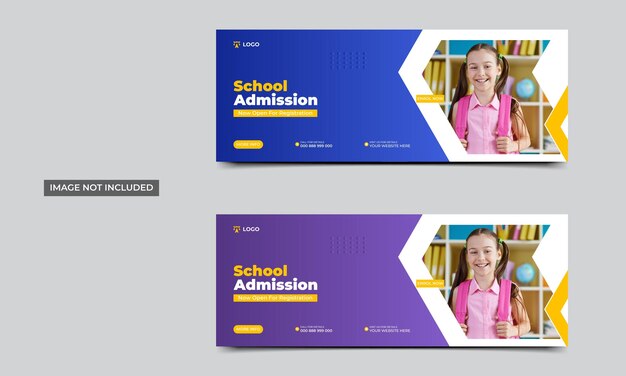 Anuncio de admisión a la escuela en los medios de comunicación