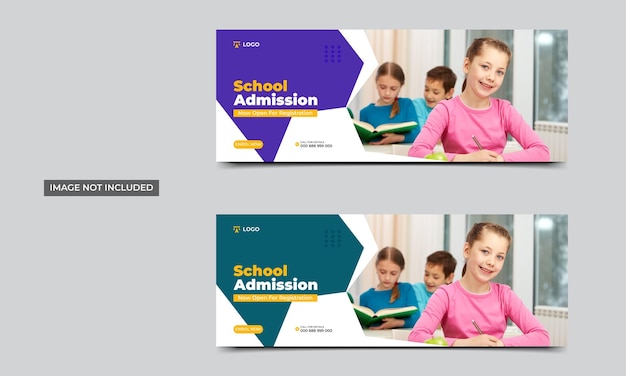 Anuncio de admisión a la escuela en los medios de comunicación