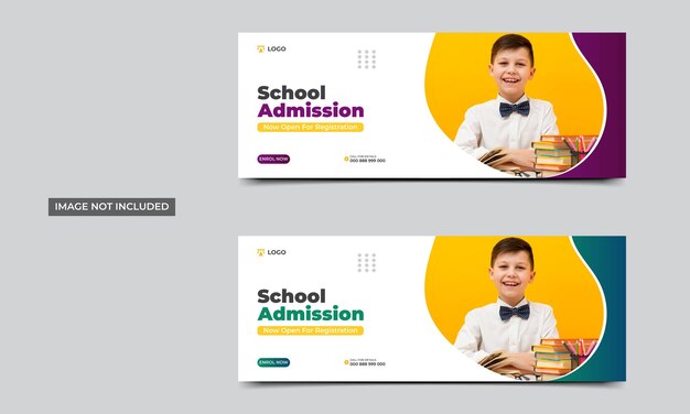 Anuncio de admisión a la escuela en los medios de comunicación