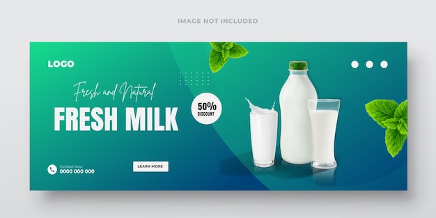 un anuncio azul para una leche para bebés se muestra en un fondo azul