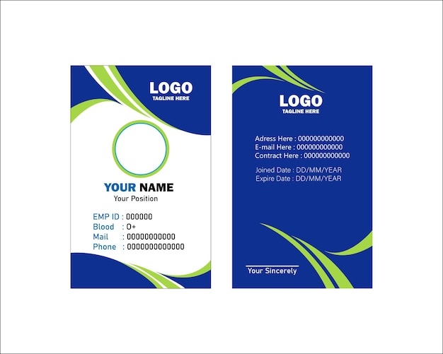 un anuncio azul y verde para un logotipo para el logotipo de la empresa