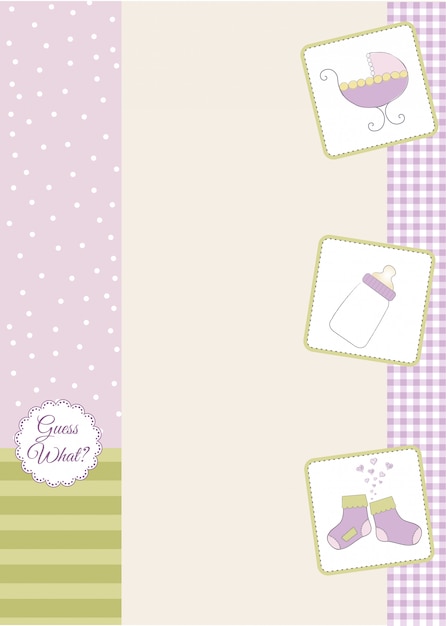 Vector anuncio de baby shower