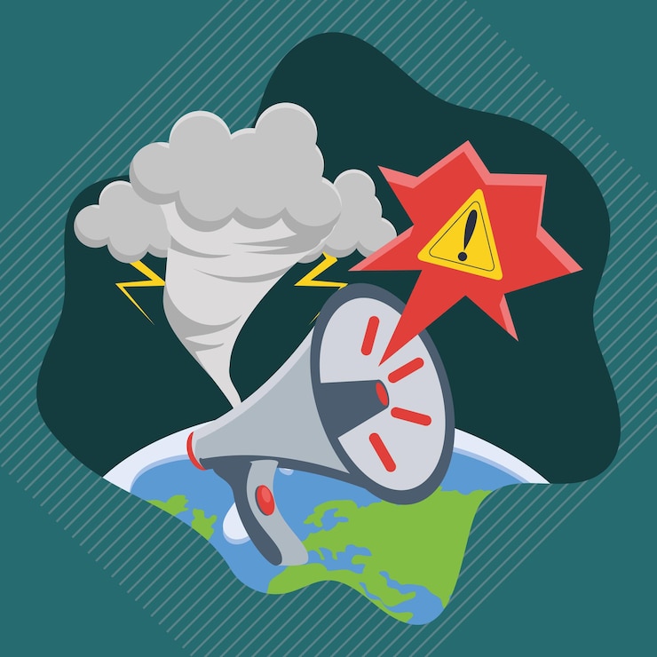 Vector anuncio de cambio climático