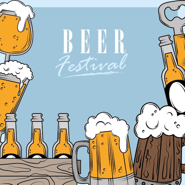 Anuncio del festival de la cerveza