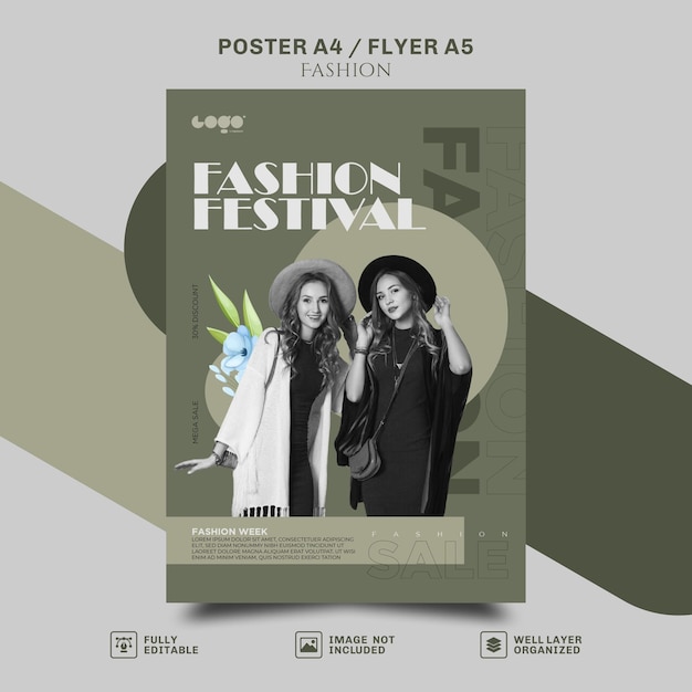 Vector anuncio de póster vectorial para el siguiente nivel de moda