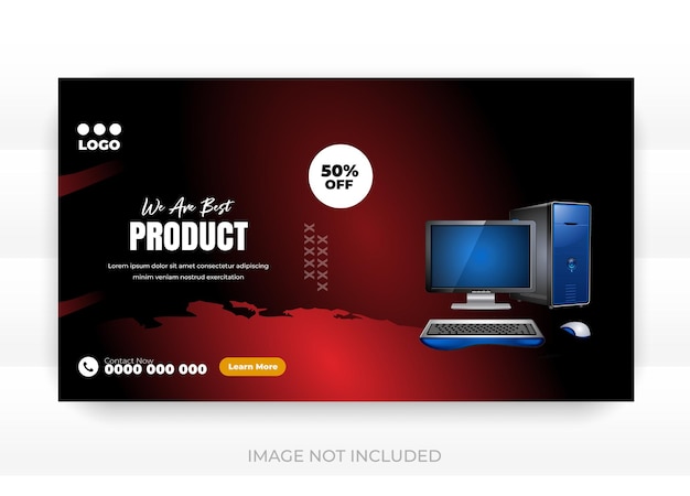 un anuncio en rojo y negro de un producto que está a la venta