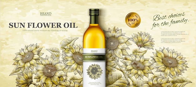 Anuncios de aceite de flor de sol