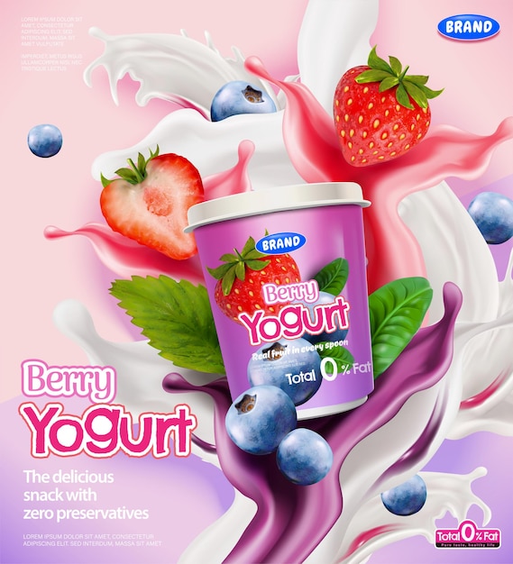 Anuncios de yogur de bayas