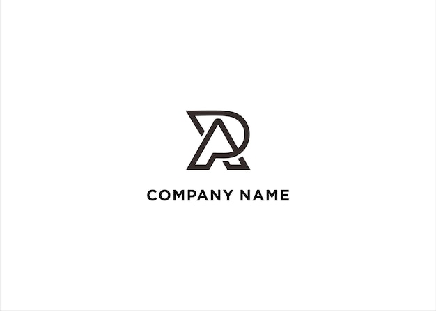 Ap Diseño de letras de logotipo Vector de acciones moderno creativo