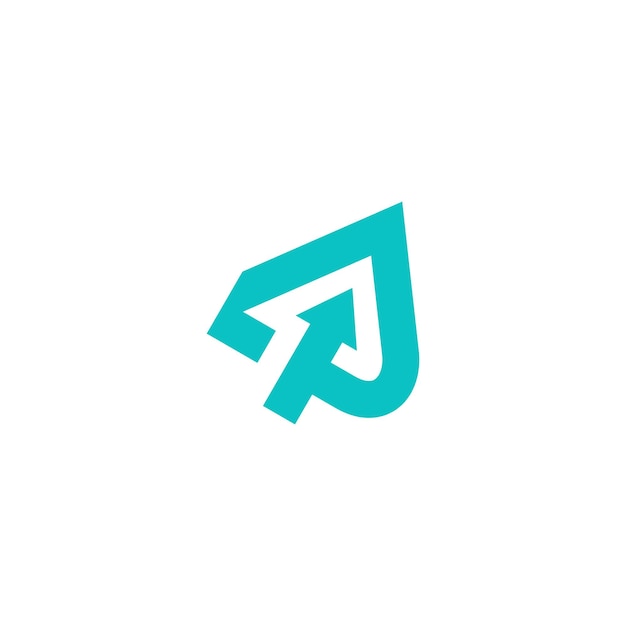AP Latter y plantilla de diseño de logotipo de empresa de flecha de crecimiento