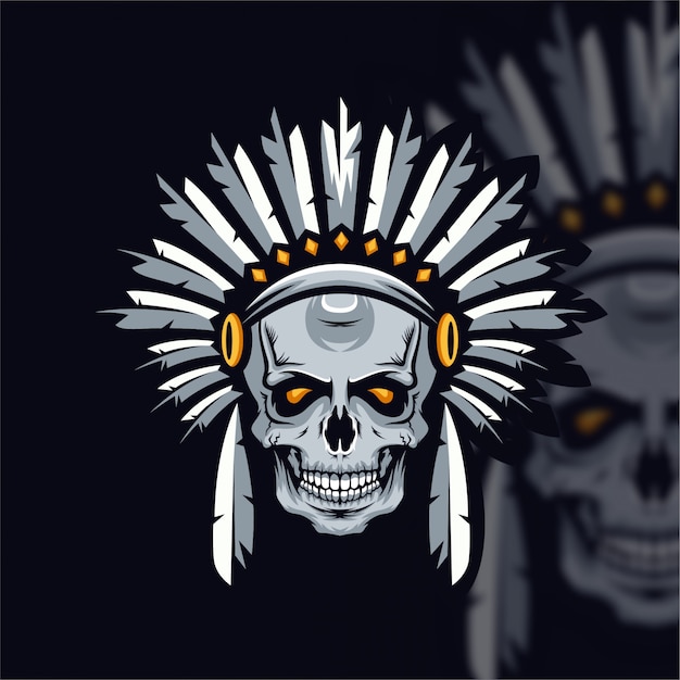 Apache skull logo esport