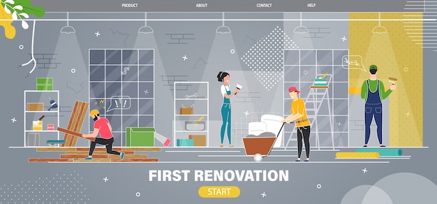 Apartamento primera renovación flat web banner