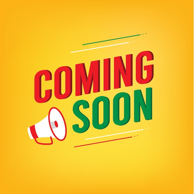 Apertura pronto, próximamente Plantilla Próximamente Signo de logotipo, Próximamente diseño de banner