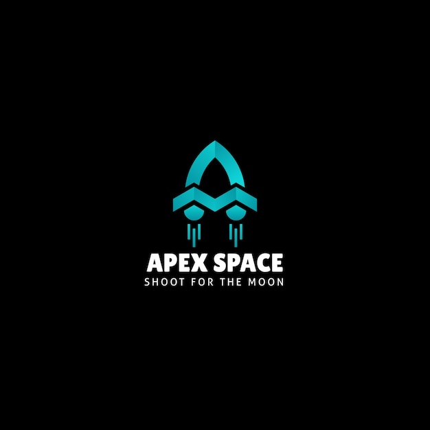 Apexspace, un logotipo de astrología de letras