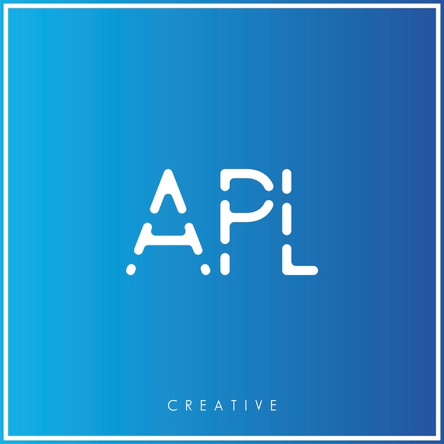 APL Creative Vector Latter Diseño de logotipo Minimal Logotipo Latter Premium Ilustración vectorial Monograma