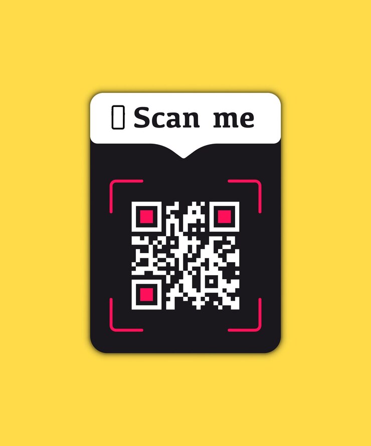 Vector aplicación de botón de código qr de teléfono inteligente móvil con icono de signo de escaneo. escanee el código qr para el pago. ilustración vectorial