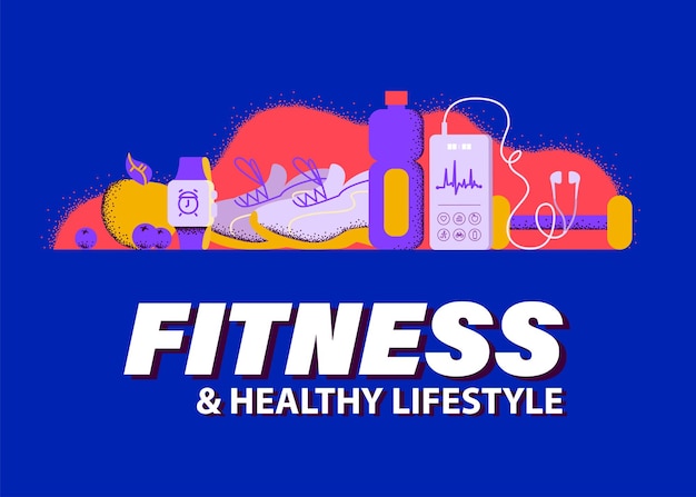 Vector aplicación de fitness