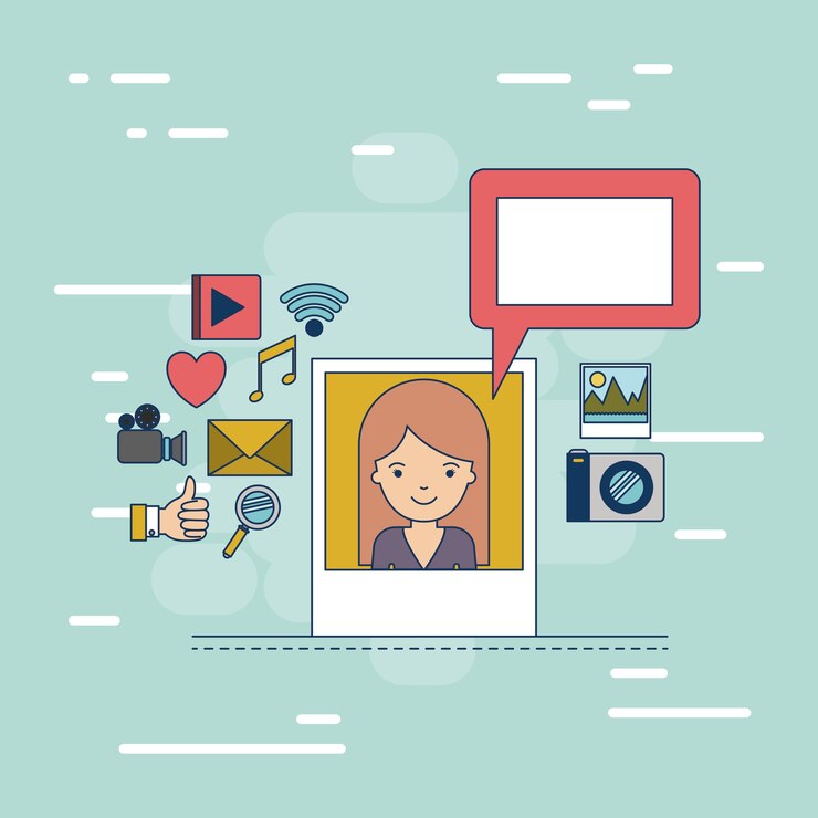 Vector aplicación de fotos