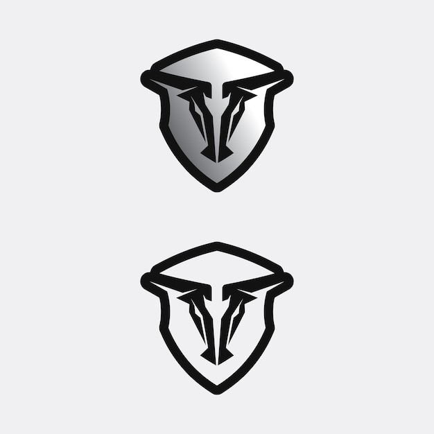 Aplicación de iconos de plantilla de símbolo y logotipo de vaca y búfalo de cuerno de toro