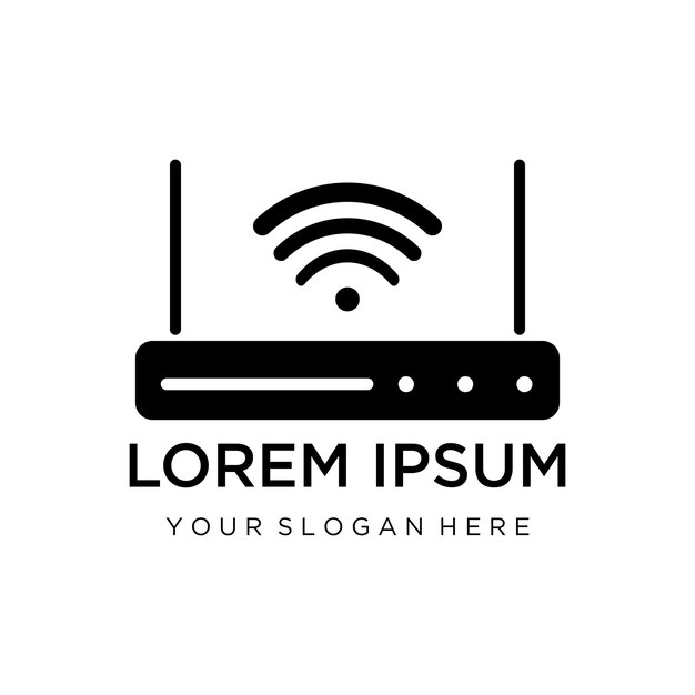 la aplicación de iconos de la plantilla vectorial del logotipo wifi
