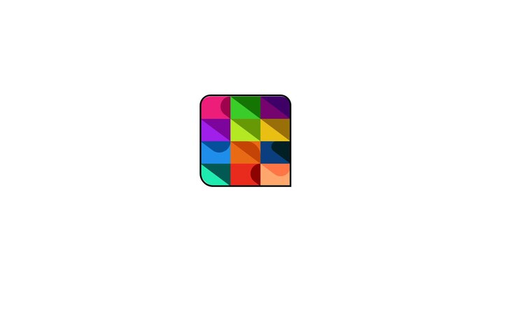 Vector aplicación de juegos cube gaming logo para niños