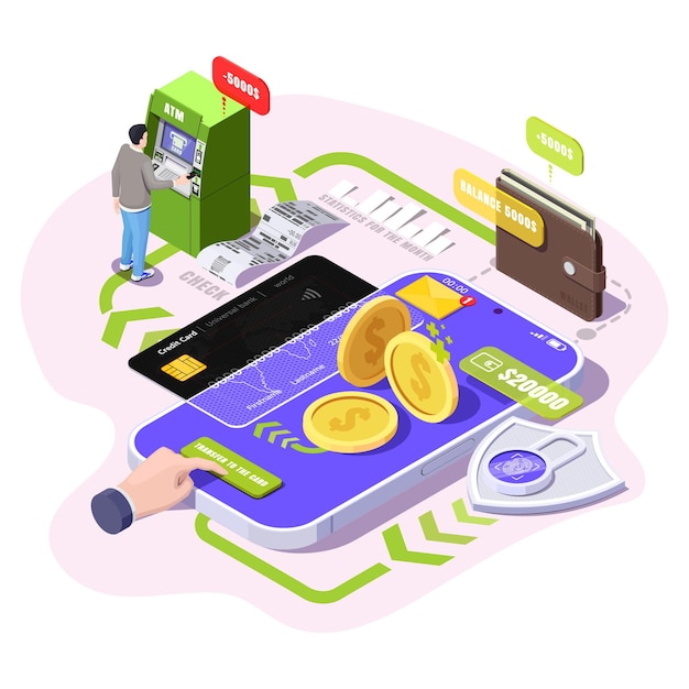 Aplicación en línea para teléfonos móviles Transferencia de dinero segura