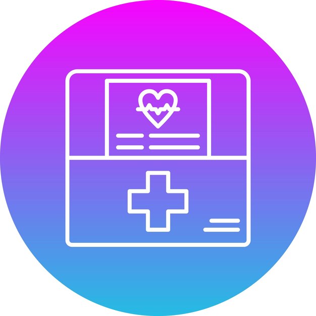 una aplicación médica con un corazón y un símbolo médico