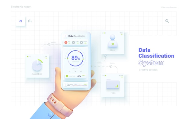 Aplicación móvil para el análisis de datos y la contabilidad Gestión de archivos Informe electrónico