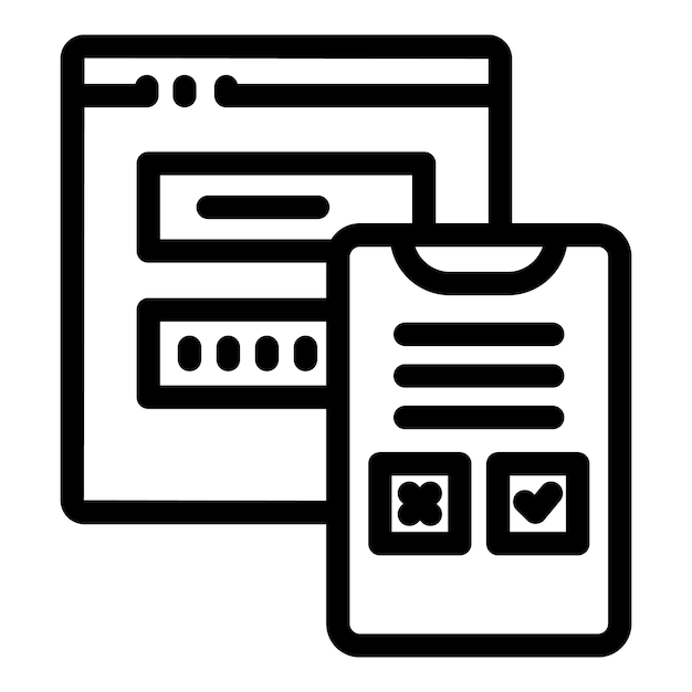 Aplicación móvil que se conecta con el sitio web para la votación en línea