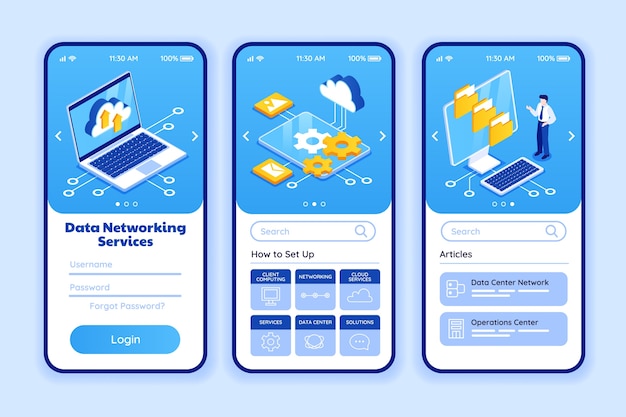 Aplicación móvil para servicios de red de datos